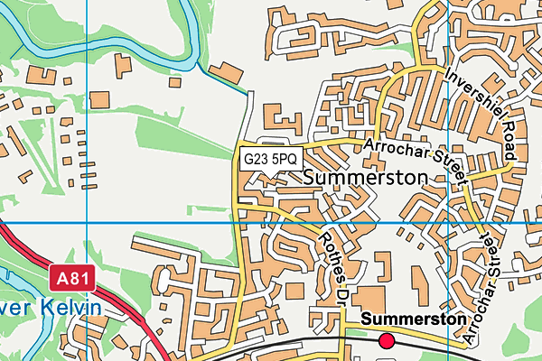 G23 5PQ map - OS VectorMap District (Ordnance Survey) G23 5PQ map - OS VectorMap District (Ordnance Survey)