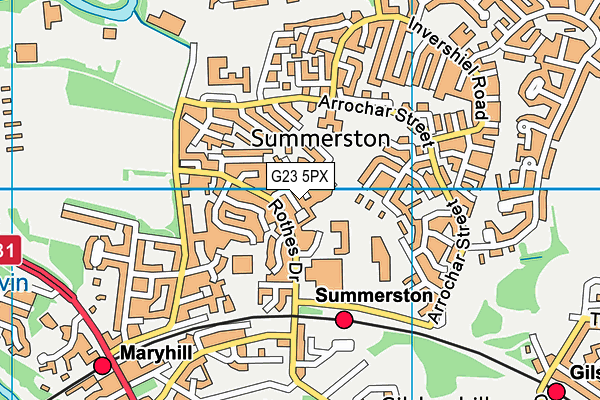 G23 5PX map - OS VectorMap District (Ordnance Survey) G23 5PX map - OS VectorMap District (Ordnance Survey)
