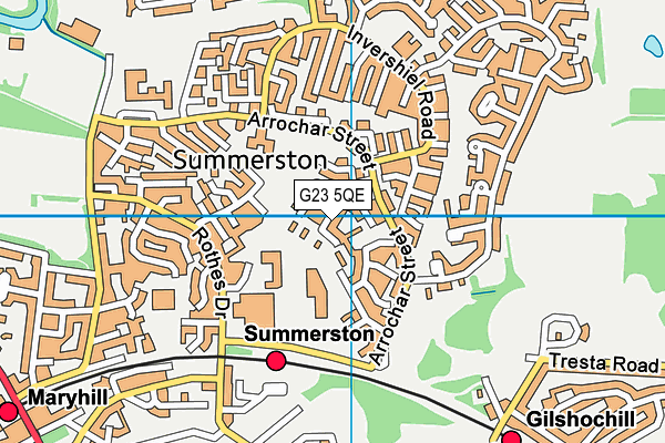 G23 5QE map - OS VectorMap District (Ordnance Survey) G23 5QE map - OS VectorMap District (Ordnance Survey)