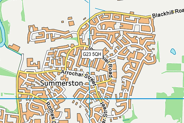 G23 5QH map - OS VectorMap District (Ordnance Survey)
