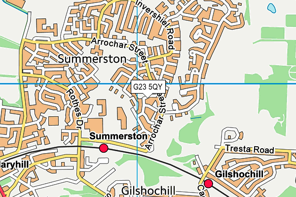 G23 5QY map - OS VectorMap District (Ordnance Survey) G23 5QY map - OS VectorMap District (Ordnance Survey)