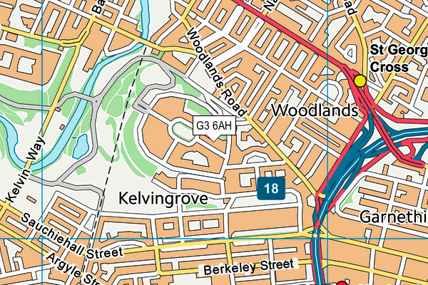 G3 6AH map - OS VectorMap District (Ordnance Survey)