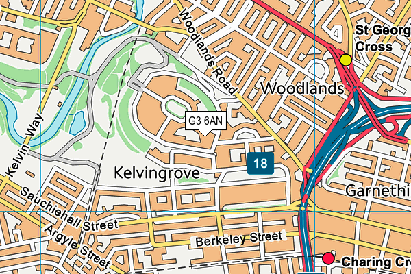 G3 6AN map - OS VectorMap District (Ordnance Survey)