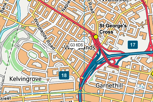 G3 6DS map - OS VectorMap District (Ordnance Survey) G3 6DS map - OS VectorMap District (Ordnance Survey)