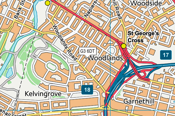 G3 6DT map - OS VectorMap District (Ordnance Survey) G3 6DT map - OS VectorMap District (Ordnance Survey)