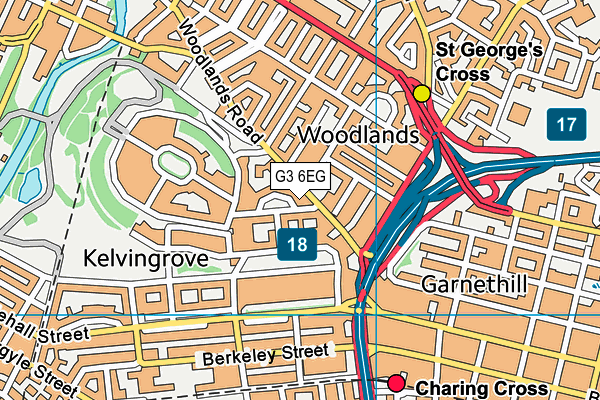G3 6EG map - OS VectorMap District (Ordnance Survey)