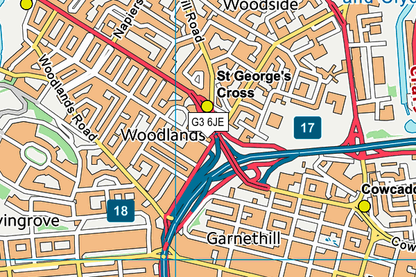 G3 6JE map - OS VectorMap District (Ordnance Survey) G3 6JE map - OS VectorMap District (Ordnance Survey)