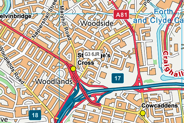 G3 6JR map - OS VectorMap District (Ordnance Survey) G3 6JR map - OS VectorMap District (Ordnance Survey)