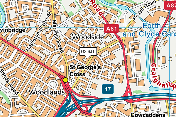 G3 6JT map - OS VectorMap District (Ordnance Survey) G3 6JT map - OS VectorMap District (Ordnance Survey)