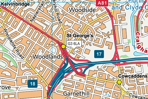 G3 6LA map - OS VectorMap District (Ordnance Survey) G3 6LA map - OS VectorMap District (Ordnance Survey)