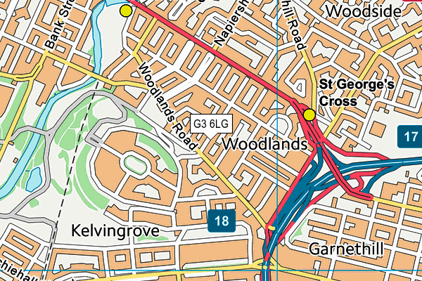 G3 6LG map - OS VectorMap District (Ordnance Survey) G3 6LG map - OS VectorMap District (Ordnance Survey)