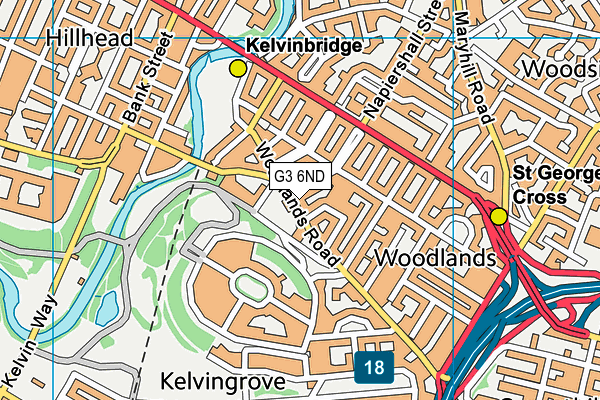 G3 6ND map - OS VectorMap District (Ordnance Survey)