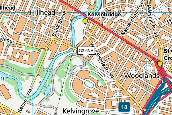 G3 6NH map - OS VectorMap District (Ordnance Survey)