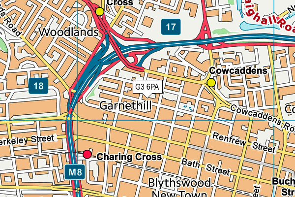 G3 6PA map - OS VectorMap District (Ordnance Survey)