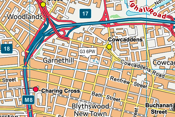 G3 6PW map - OS VectorMap District (Ordnance Survey) G3 6PW map - OS VectorMap District (Ordnance Survey)
