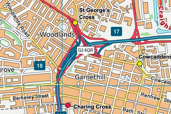 G3 6QR map - OS VectorMap District (Ordnance Survey)