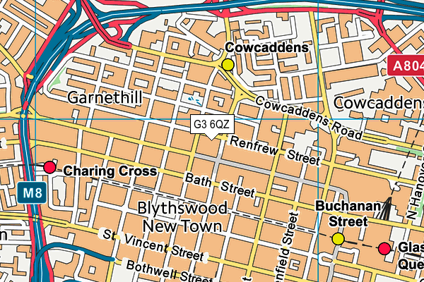 G3 6QZ map - OS VectorMap District (Ordnance Survey)