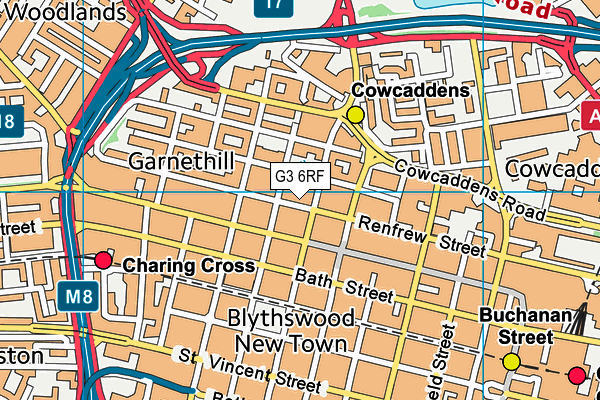 G3 6RF map - OS VectorMap District (Ordnance Survey) G3 6RF map - OS VectorMap District (Ordnance Survey)