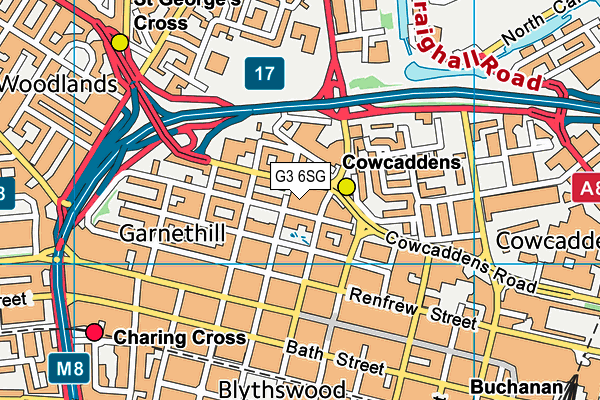 G3 6SG map - OS VectorMap District (Ordnance Survey)