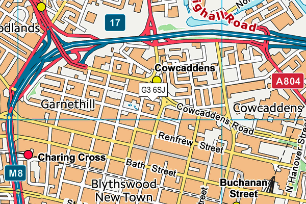 G3 6SJ map - OS VectorMap District (Ordnance Survey) G3 6SJ map - OS VectorMap District (Ordnance Survey)