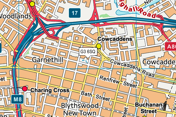 G3 6SQ map - OS VectorMap District (Ordnance Survey) G3 6SQ map - OS VectorMap District (Ordnance Survey)