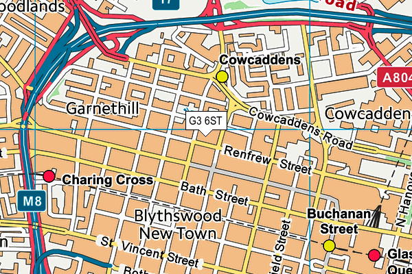 G3 6ST map - OS VectorMap District (Ordnance Survey) G3 6ST map - OS VectorMap District (Ordnance Survey)