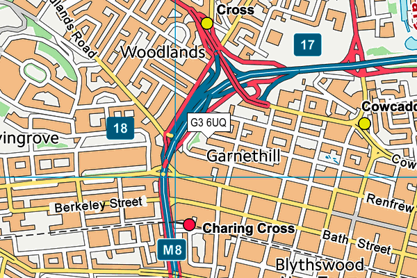 G3 6UQ map - OS VectorMap District (Ordnance Survey)