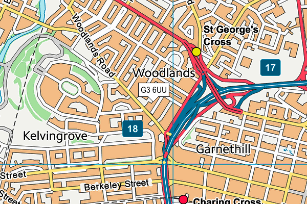 G3 6UU map - OS VectorMap District (Ordnance Survey)