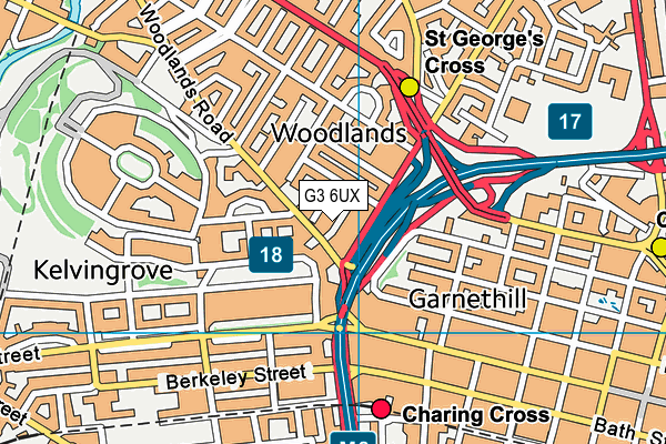G3 6UX map - OS VectorMap District (Ordnance Survey)