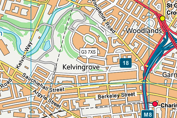G3 7XS map - OS VectorMap District (Ordnance Survey)