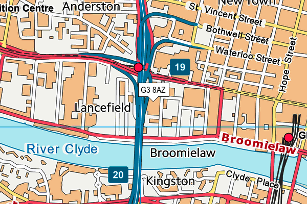 G3 8AZ map - OS VectorMap District (Ordnance Survey)