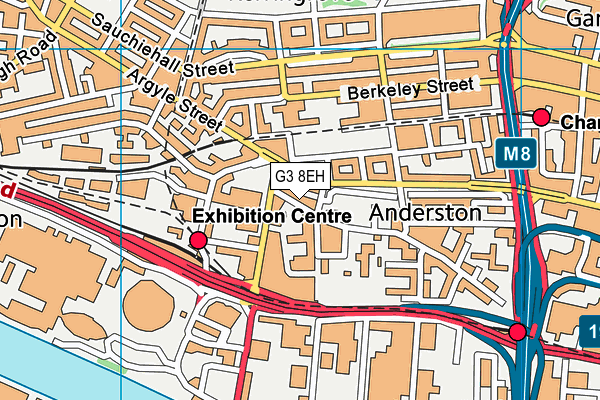 G3 8EH map - OS VectorMap District (Ordnance Survey)