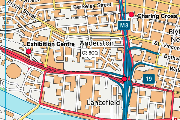 G3 8GQ map - OS VectorMap District (Ordnance Survey)