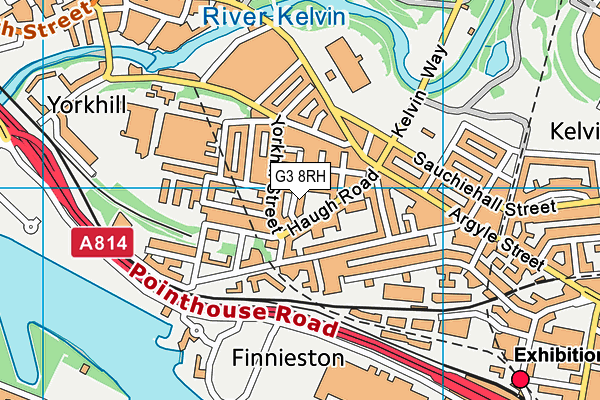 G3 8RH map - OS VectorMap District (Ordnance Survey)