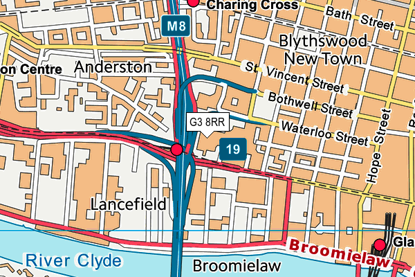 G3 8RR map - OS VectorMap District (Ordnance Survey)