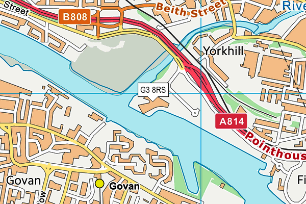 G3 8RS map - OS VectorMap District (Ordnance Survey)