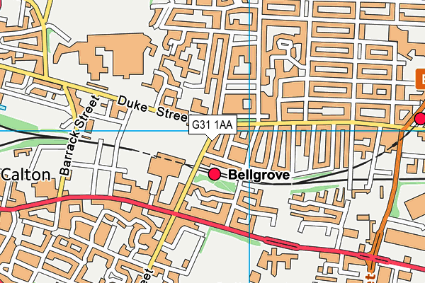 G31 1AA map - OS VectorMap District (Ordnance Survey) G31 1AA map - OS VectorMap District (Ordnance Survey)