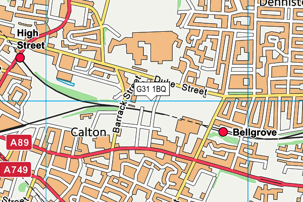 G31 1BQ map - OS VectorMap District (Ordnance Survey) G31 1BQ map - OS VectorMap District (Ordnance Survey)