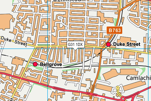 G31 1DX map - OS VectorMap District (Ordnance Survey) G31 1DX map - OS VectorMap District (Ordnance Survey)