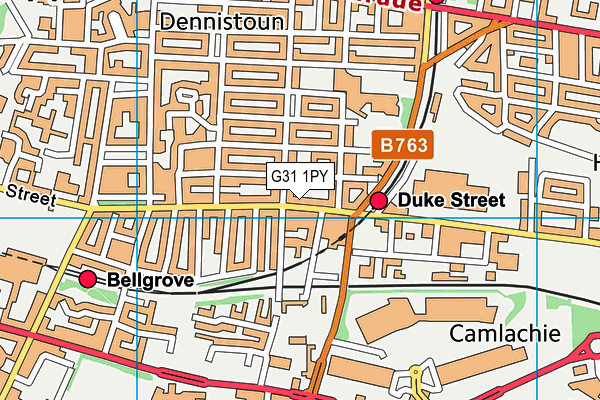 G31 1PY map - OS VectorMap District (Ordnance Survey) G31 1PY map - OS VectorMap District (Ordnance Survey)