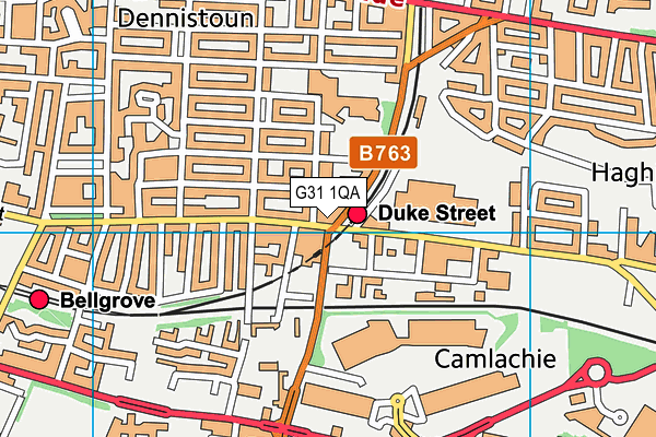 G31 1QA map - OS VectorMap District (Ordnance Survey) G31 1QA map - OS VectorMap District (Ordnance Survey)