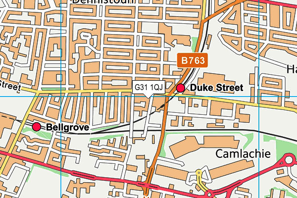 G31 1QJ map - OS VectorMap District (Ordnance Survey) G31 1QJ map - OS VectorMap District (Ordnance Survey)