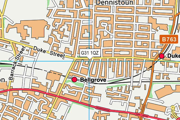 G31 1QZ map - OS VectorMap District (Ordnance Survey) G31 1QZ map - OS VectorMap District (Ordnance Survey)
