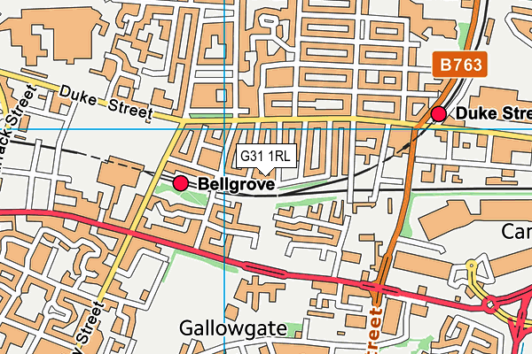 G31 1RL map - OS VectorMap District (Ordnance Survey) G31 1RL map - OS VectorMap District (Ordnance Survey)