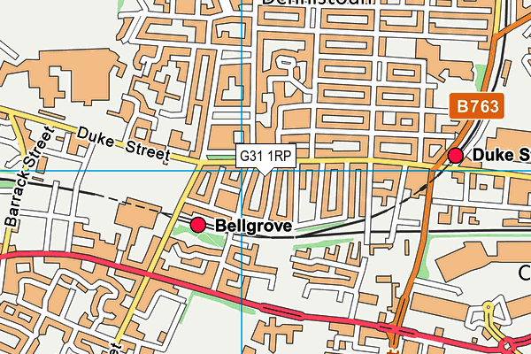 G31 1RP map - OS VectorMap District (Ordnance Survey) G31 1RP map - OS VectorMap District (Ordnance Survey)