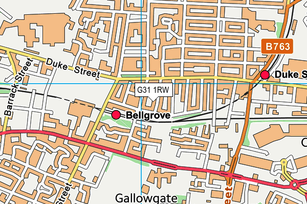 G31 1RW map - OS VectorMap District (Ordnance Survey) G31 1RW map - OS VectorMap District (Ordnance Survey)