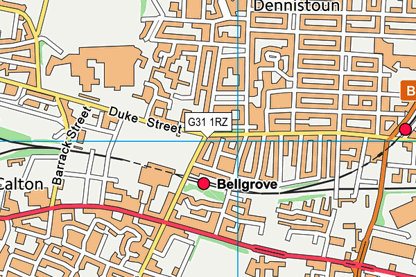 G31 1RZ map - OS VectorMap District (Ordnance Survey) G31 1RZ map - OS VectorMap District (Ordnance Survey)