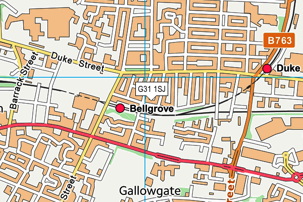 G31 1SJ map - OS VectorMap District (Ordnance Survey) G31 1SJ map - OS VectorMap District (Ordnance Survey)