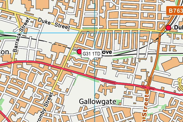 G31 1TD map - OS VectorMap District (Ordnance Survey) G31 1TD map - OS VectorMap District (Ordnance Survey)