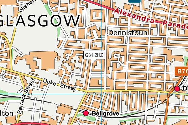 G31 2HZ map - OS VectorMap District (Ordnance Survey) G31 2HZ map - OS VectorMap District (Ordnance Survey)